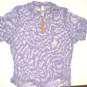 Skims Lilac Swirl Bodysuit Tee